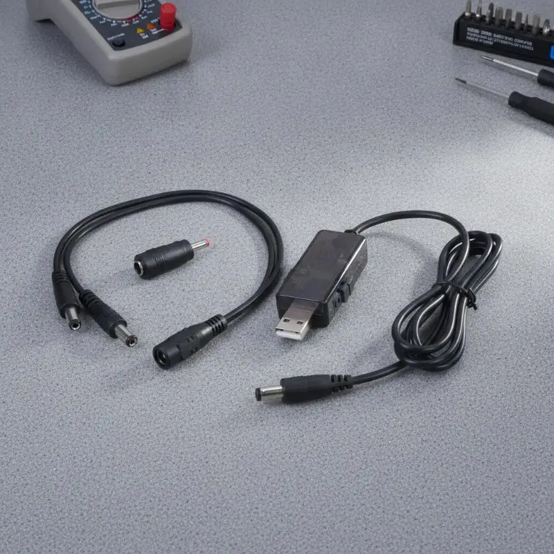 USB Boost Converter DC 5V To 9V 12V USB Step-up Converter Cable + 3.5x1.35mm Connecter For Power Supply Charger