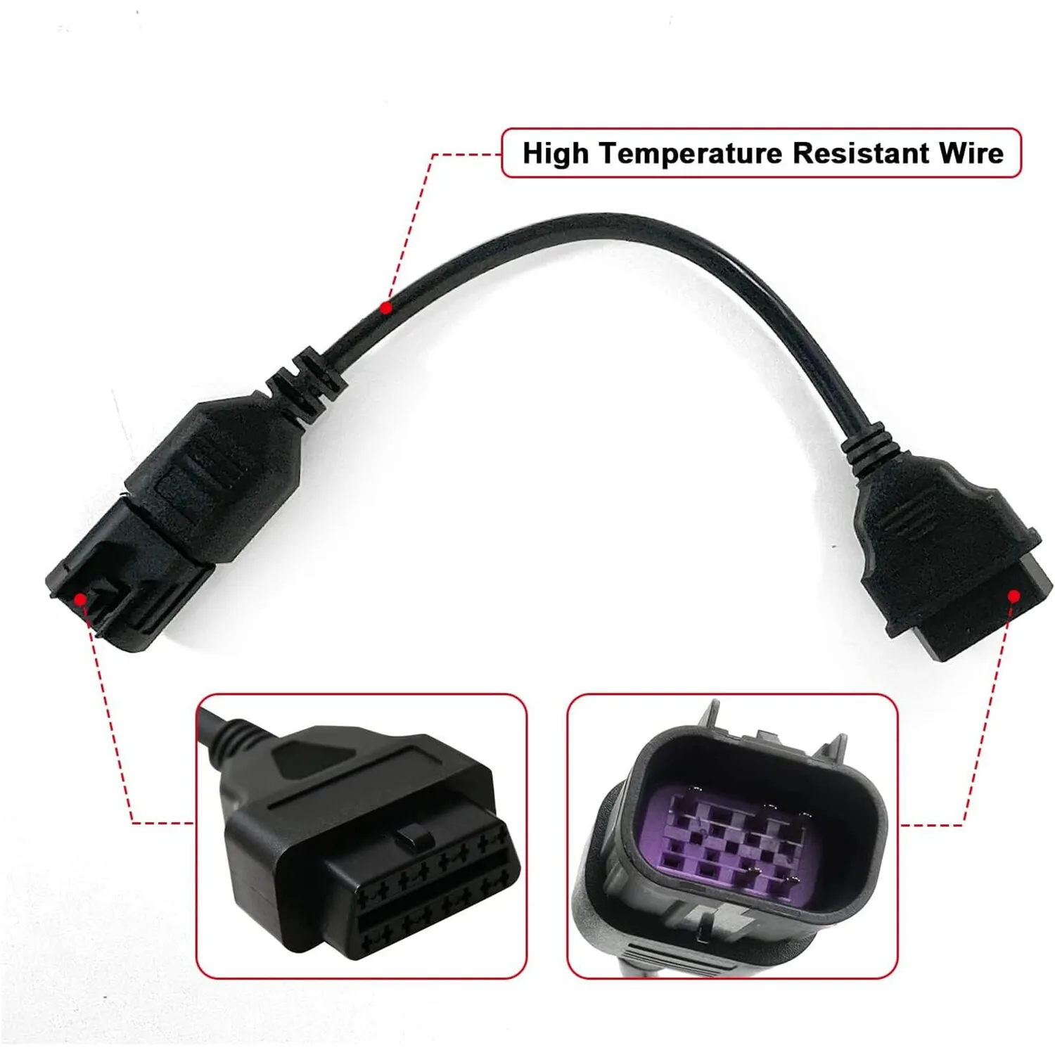 OBD2 To 8 Pin Diagnostic Adapter Suitable for Polaris ATV Slingshot Diagnostic Scanner