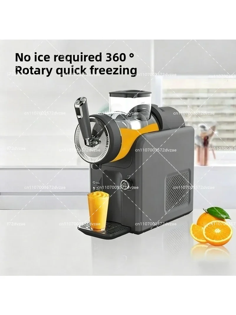 Portable Small Soft Drink Ice Cream Machine 1.8L Slushie Countertop Beverage Smoothie Maker Automatic Cold Drink Mixer