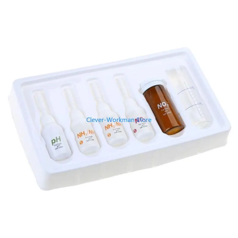 

24TD 3-in-1 Aquarium Test for Freshwater & Marine Water Accurate Water Quality Testing Solution for Pond, Fish Tanks