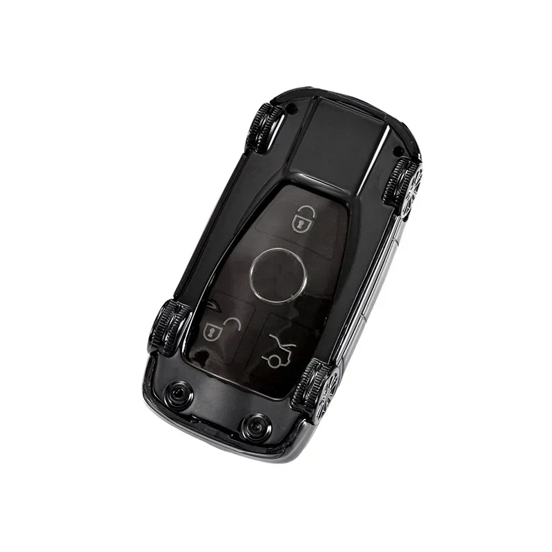 Car Shape Model Car Key Case Cover Fob Suit Fit Mercedes Benz Key Fob Cover Case A B GLC CLA GLA CLS S E C Class W204 W205 W212