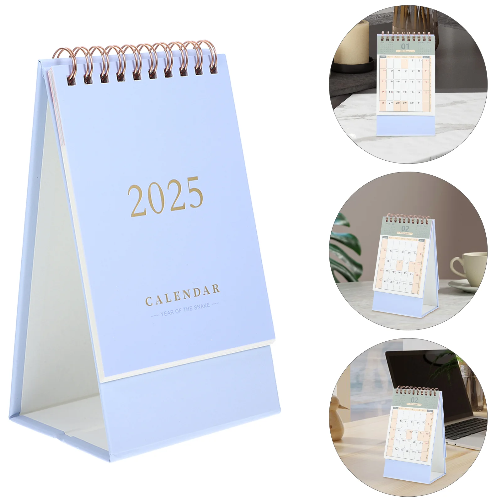 Calendário de mesa acadêmico 2025 decoração uso diário mês delicado escritório mensal desktop