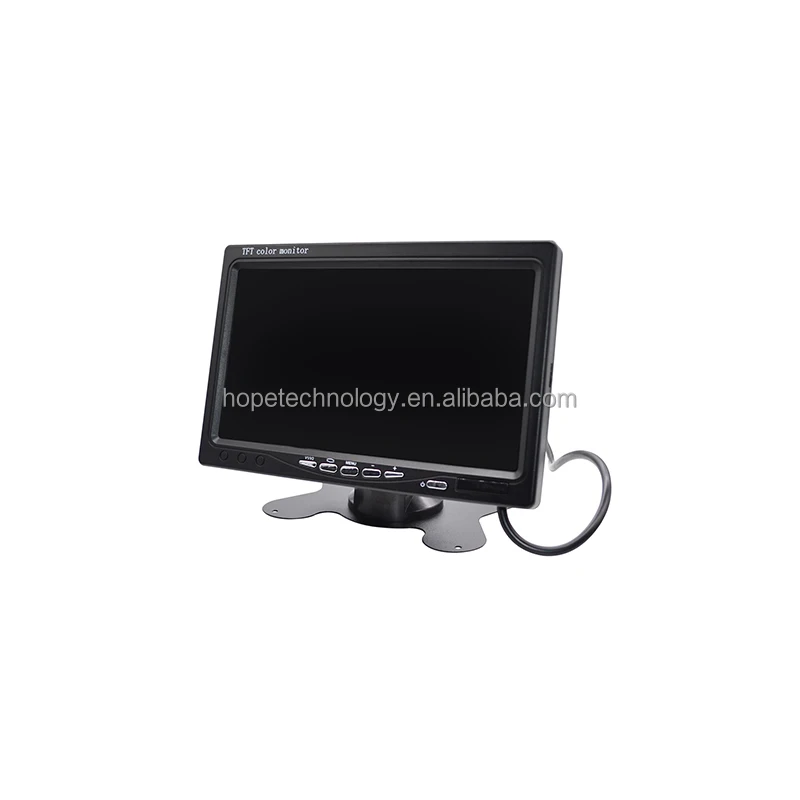 Heißer Verkauf 1024x600 Quad Display 7 Zoll Monitor TFT LCD Rückansicht Lkw Bus Auto Monitor
