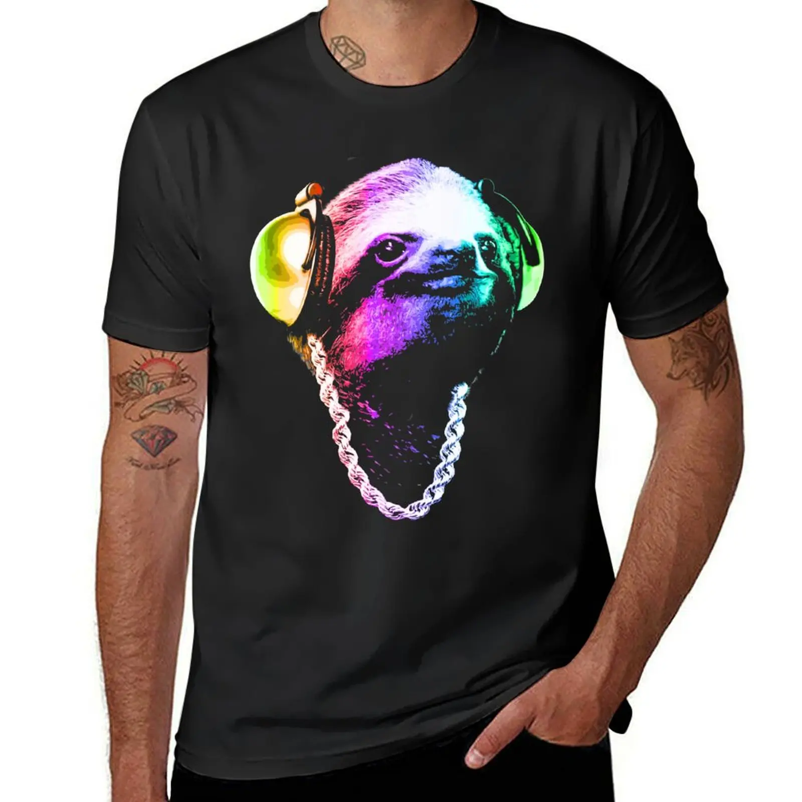 

Sloth (Rainbow B-Boy Style) T-Shirt oversizeds customizeds aesthetic clothes funny t shirts for men