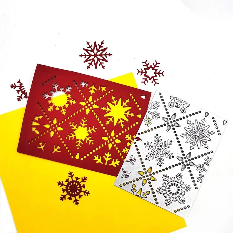 Snowflake Background Board Carbon Steel Cutting Dies Cutter Craft Paper Card Scrapbooking Making Cut Die Mold