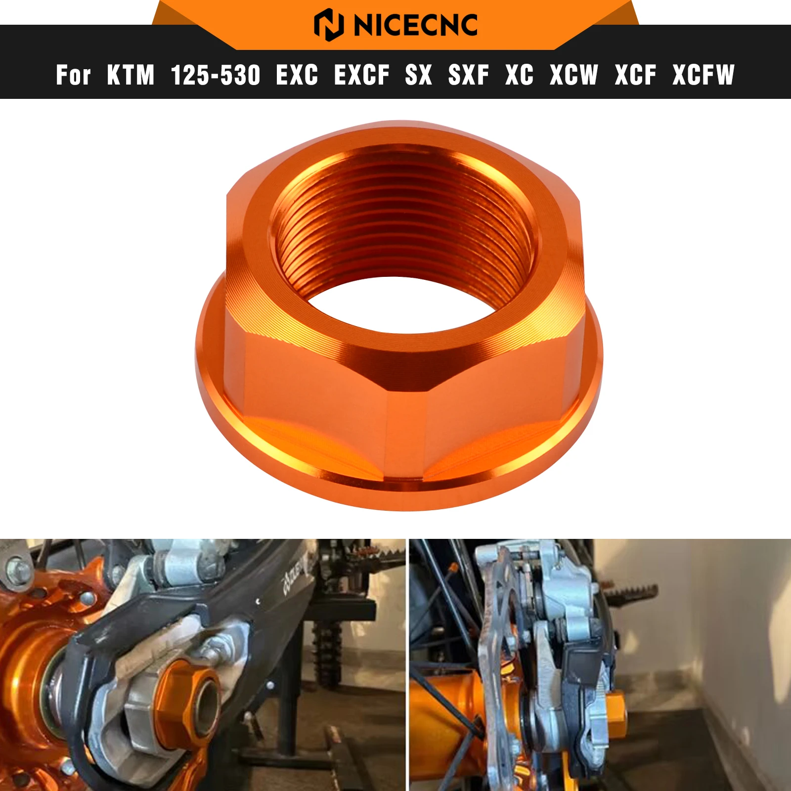 

M25 Rear Wheel Axle Nut Screw For KTM 690 Enduro R 690 SMC R 790 Duke 790 Adventure R 1050 1090 1190 1290 Adventure/R/S/T