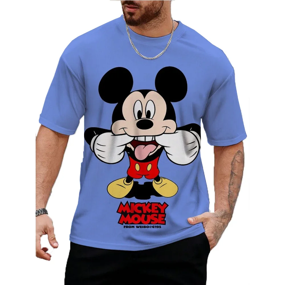 

Disney cartoon playful Mickey Mouse series 3D printed Summer Boys Girls Street casual Quick drying Breathable T-shirt tops