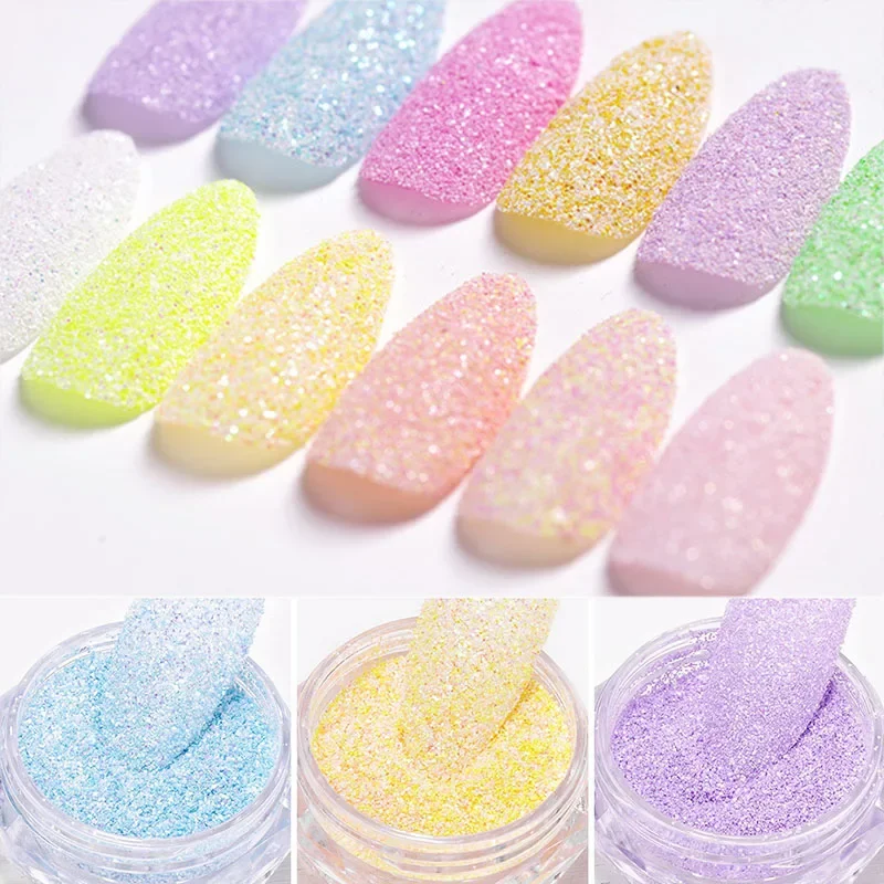 Starlight Powdered Sugar Nail Powder Shiny Candy Pink Colorful Dipping Dust Nail Art Glitter Sequins Design Manicure Decoration