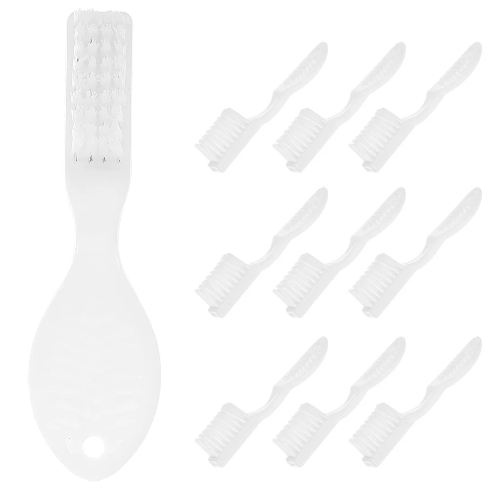 20 pçs escova de dentes de prisão pequena manual pequenas escovas de dentes lidar com náilon casa dentes viagem