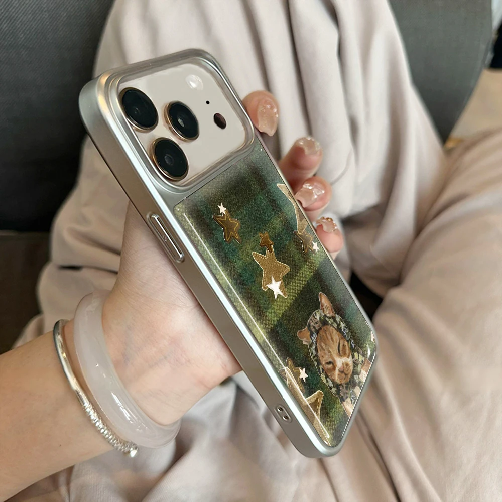 Grüner Wald Kätzchen Gummihülle für iPhone 15 17 13 Pro Max Phone 11 12 ProMax 14 15 16 Plus Hüllen Stoßfeste Luxus-Schutzhülle – Detail 14