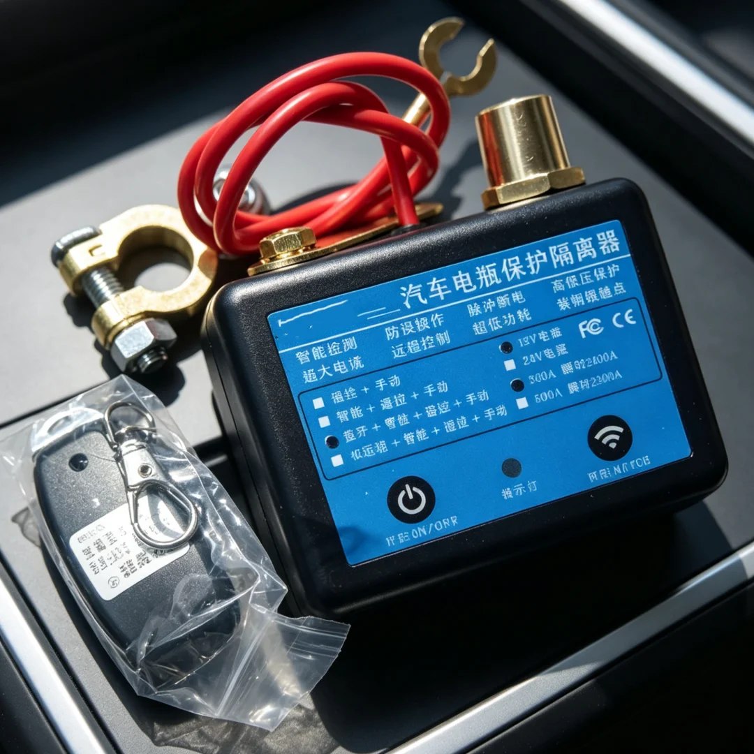 12V 24V Battery Disconnect Switch 350A Car Truck Remote Control Battery Kill Switch Top Mount Smart Auto Cut Off 5