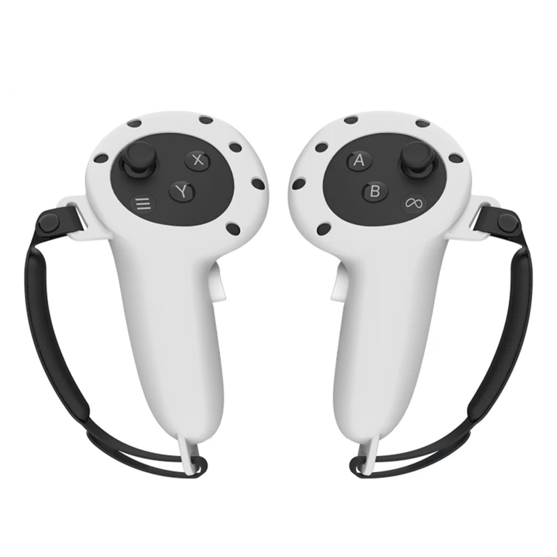 

Защитный чехол для Oculus Quest 3 VR, силиконовый сенсорный контроллер VR с ремешком и рукояткой