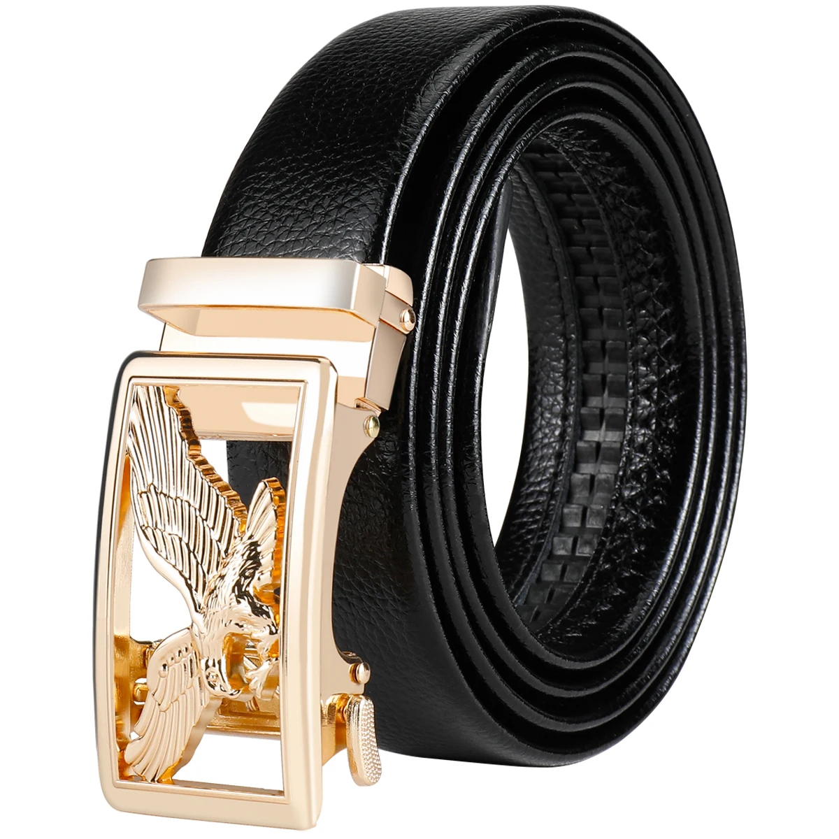 حزام من الجلد الناعم للرجال مع مشبك أوتوماتيكي ، أصلي ، شباب ، متوسطي العمر والشباب ، كوري عصري ، بوسي ، جديد