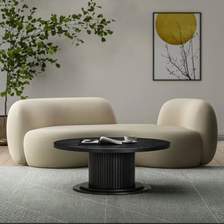 

Summit Modern Classic Tambour Wooden Round Waterproof and Heat Resistant