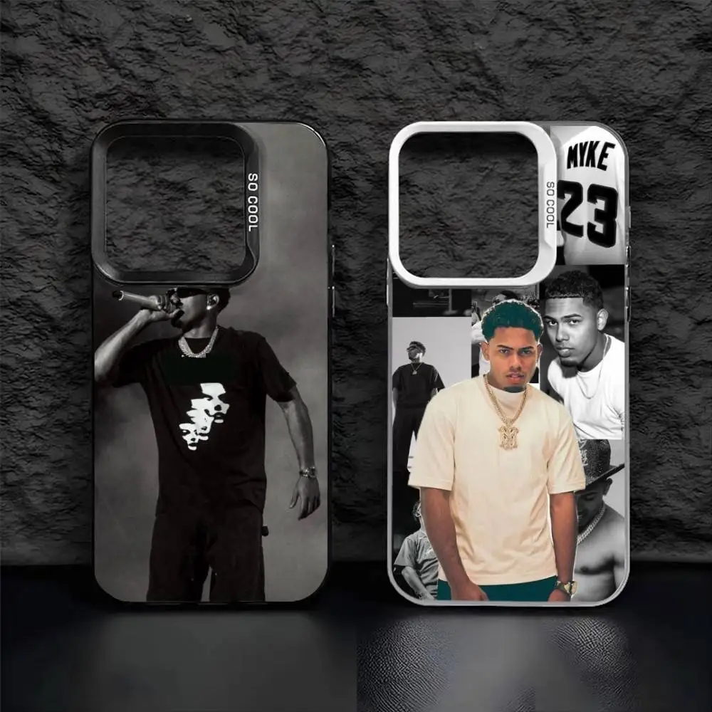

M-Myke Rapper T-Towers Phone Case For iPhone 16,15,14,13,12,17,Pro,MAX Black Matte Shockproof Cover