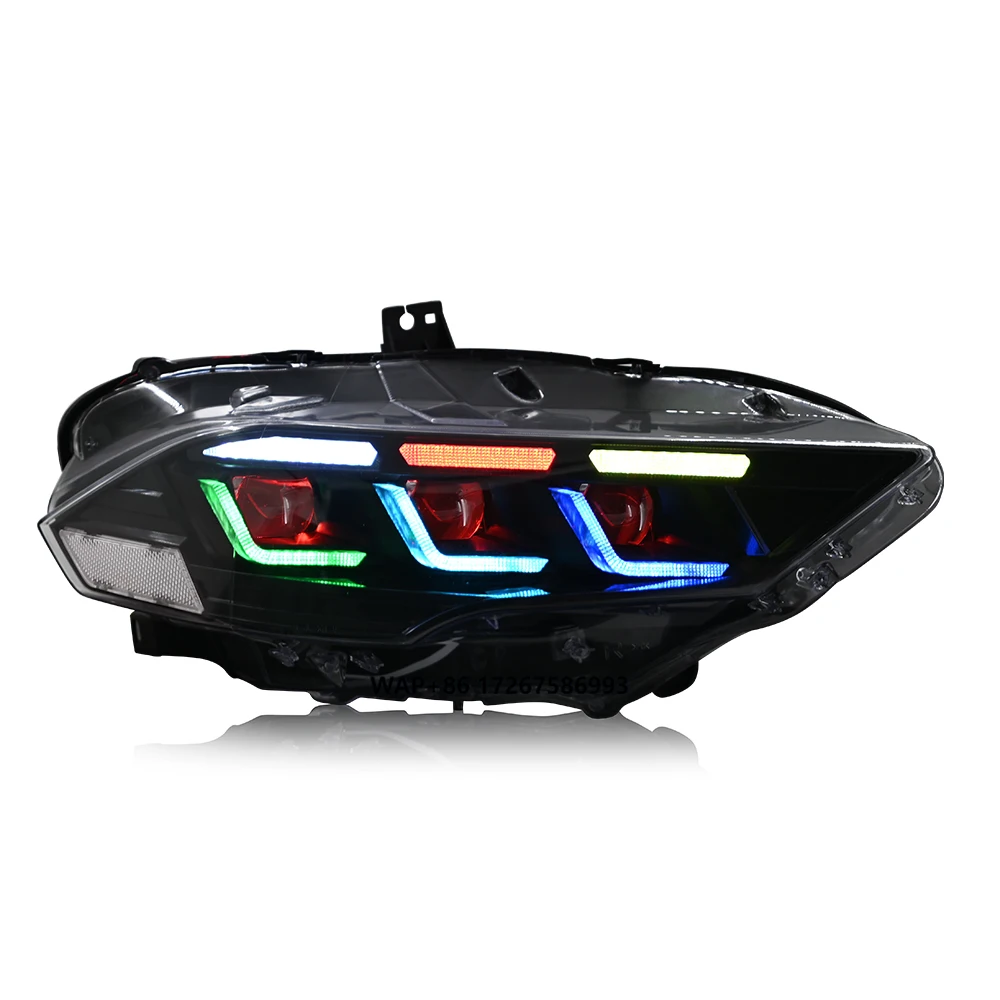 

Аксессуары HOSI Mustang, подходящие для фар Mustang 2018-2022 годов в сборе автомобиля с высокими системами автоматического освещения, фары