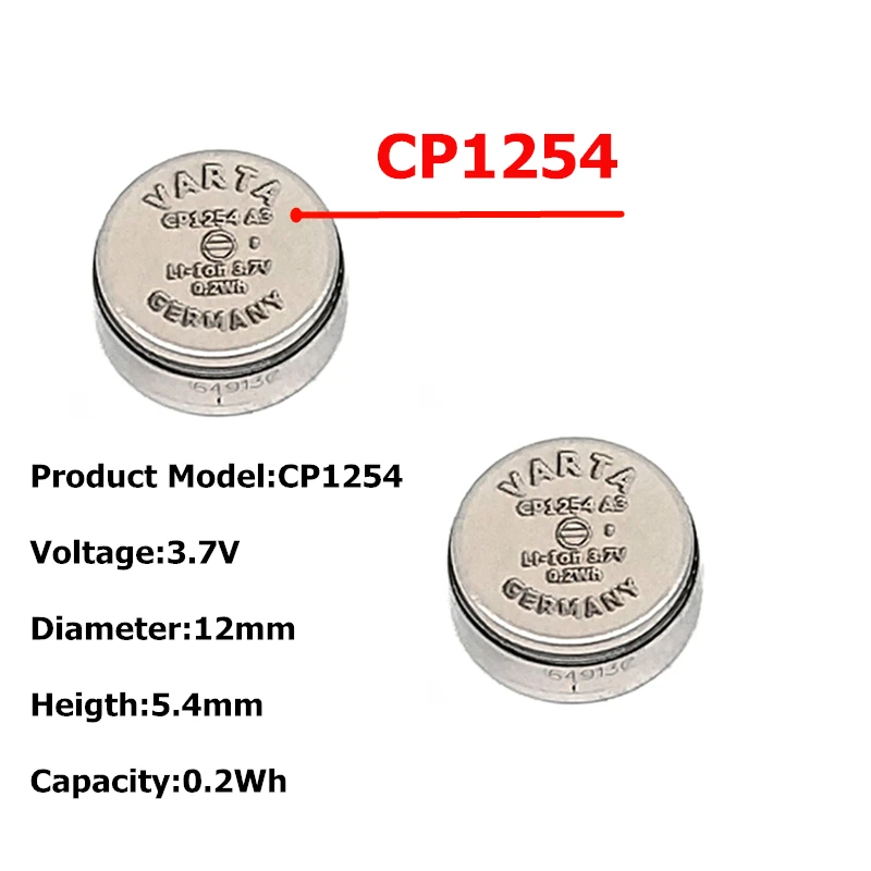 New 110mAh/60mAh Li-ion CP1654 CP1254 CP1454 A2 A3 Lithium Battery for Sony Bose SoundSport Plulse/Free,TWS bluetooth headphone