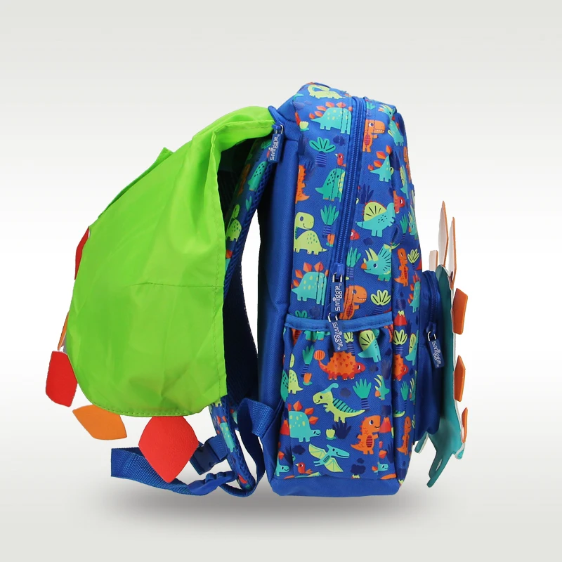 Australia Smiggle zaino per bambini originale di vendita caldo zainetto di dinosauro blu freddo di alta qualità 3-6 anni 14 pollici