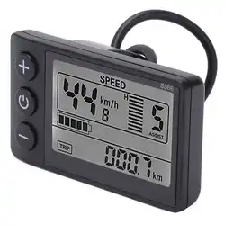 24V 36V 48V Electric Bicycle S866 LCD Display Meter E-bike Control Panel with Waterproof Plug E-bike Motor