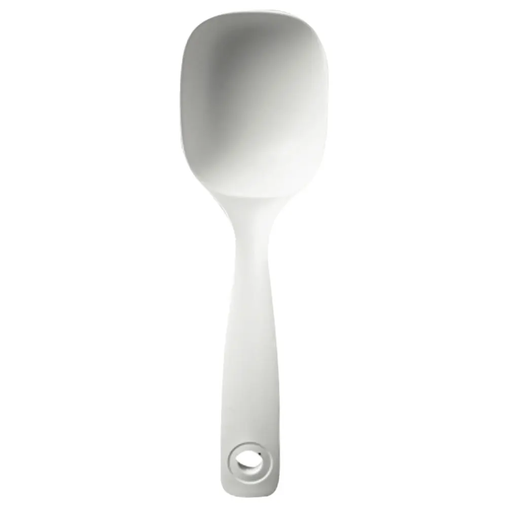 Long Handle Soup Ladle Pp Material Multipurpose Kitchen Serving Spoon For Porridge Rice Soup Canteen Restaurant Use