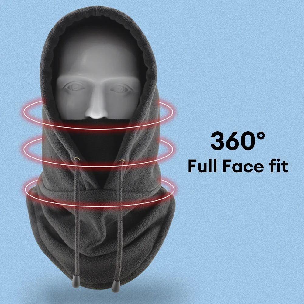 หน้ากากสกีฤดูหนาวWindproofหมวกกีฬากลางแจ้งCold-Proof Plusขนแกะหมวกหน้ากากPlush Warmหมวกจักรยานขี่ปีนเขาหมวก