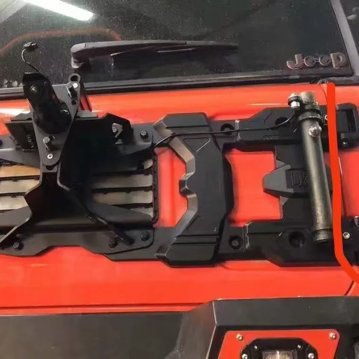 

Suitable for spare tire rack 18-23JEEP Wrangler DKM spare tire lotus leaf bracket JL Wrangler reinforced hinge