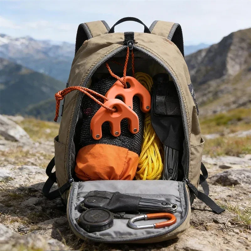 Tragbares, wetterfestes Seilzugsystem mit Riemenscheiben für Jagd, Ziehen, Feldbearbeitung, Camping und Wandern – Detail 3