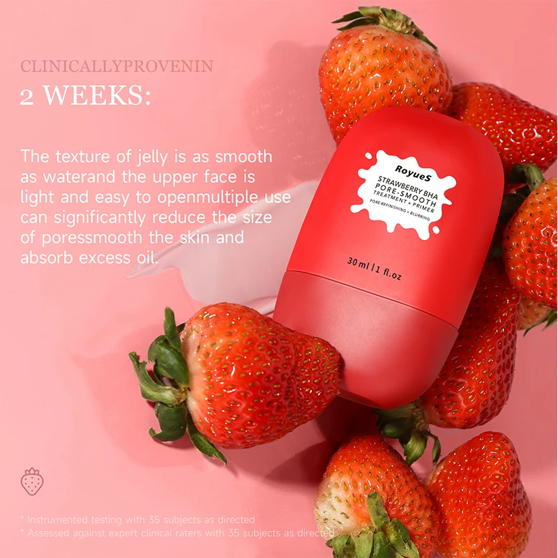 Strawberry Isolating Cream Makeup Front Cream concealer Primer Moisturizing Lasting Waterproof Oil Control Smooth Facial Makeup