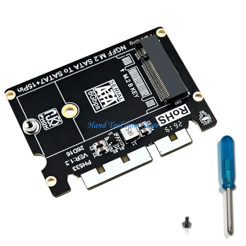 H37F M.2 B 2242 SSDs To 2.5Inch SATA3.0 Conversion Board With TVS Protections And Wide Temperature Ranges