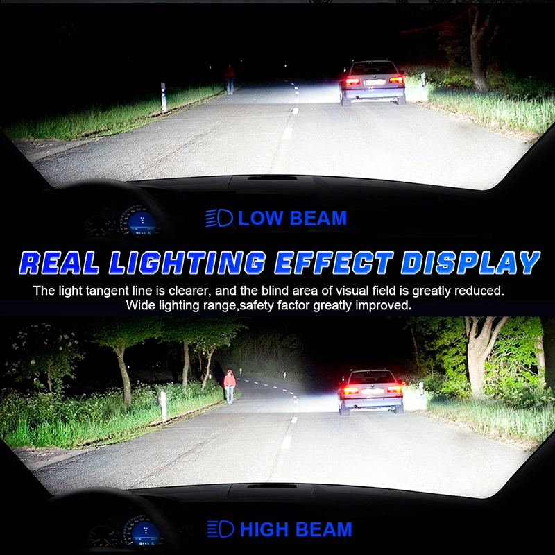 H4 LED سيارة المصابيح الأمامية 5700 واط F5 F5C H7 H1 H8 H9 H11 9005 9006 9012 HB3 HB4 HIR2 CANbus 5700000LM مصباح الضباب التلقائي عالي/منخفض الشعاع #4