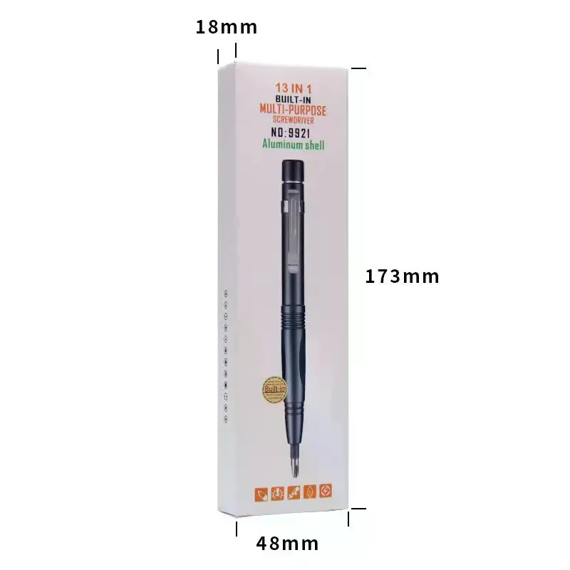 13 في 1 طقم أقلام مفك برغي محمول تخزين مخفي أداة إصلاح متعددة الوظائف للهاتف نظارات الكمبيوتر الأثاث #6