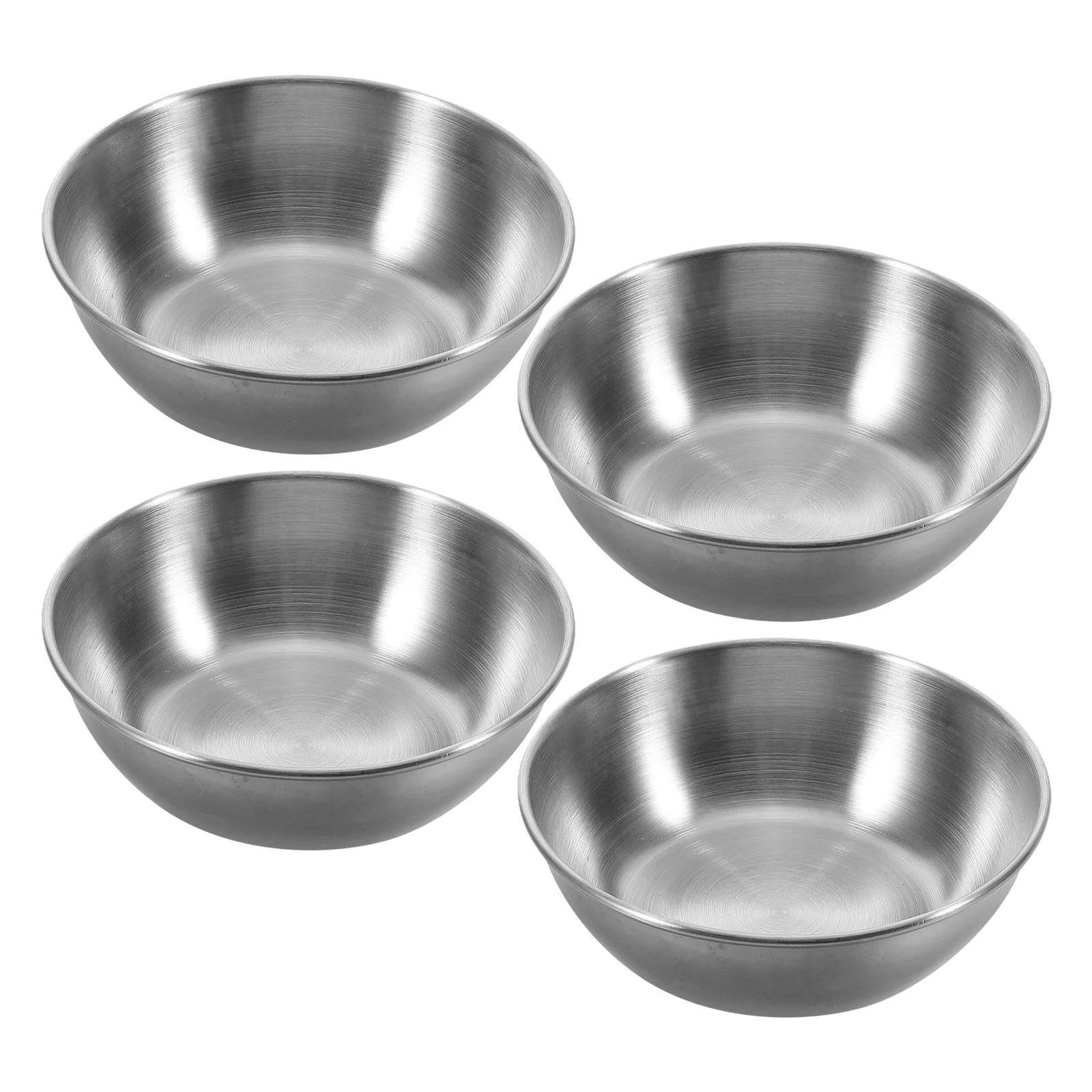 

6 Pcs Stainless Steel Small Bowls Round Metal Sauce Cups Kitchen Prep Soy Sauce Dishes Dining Table Accessories