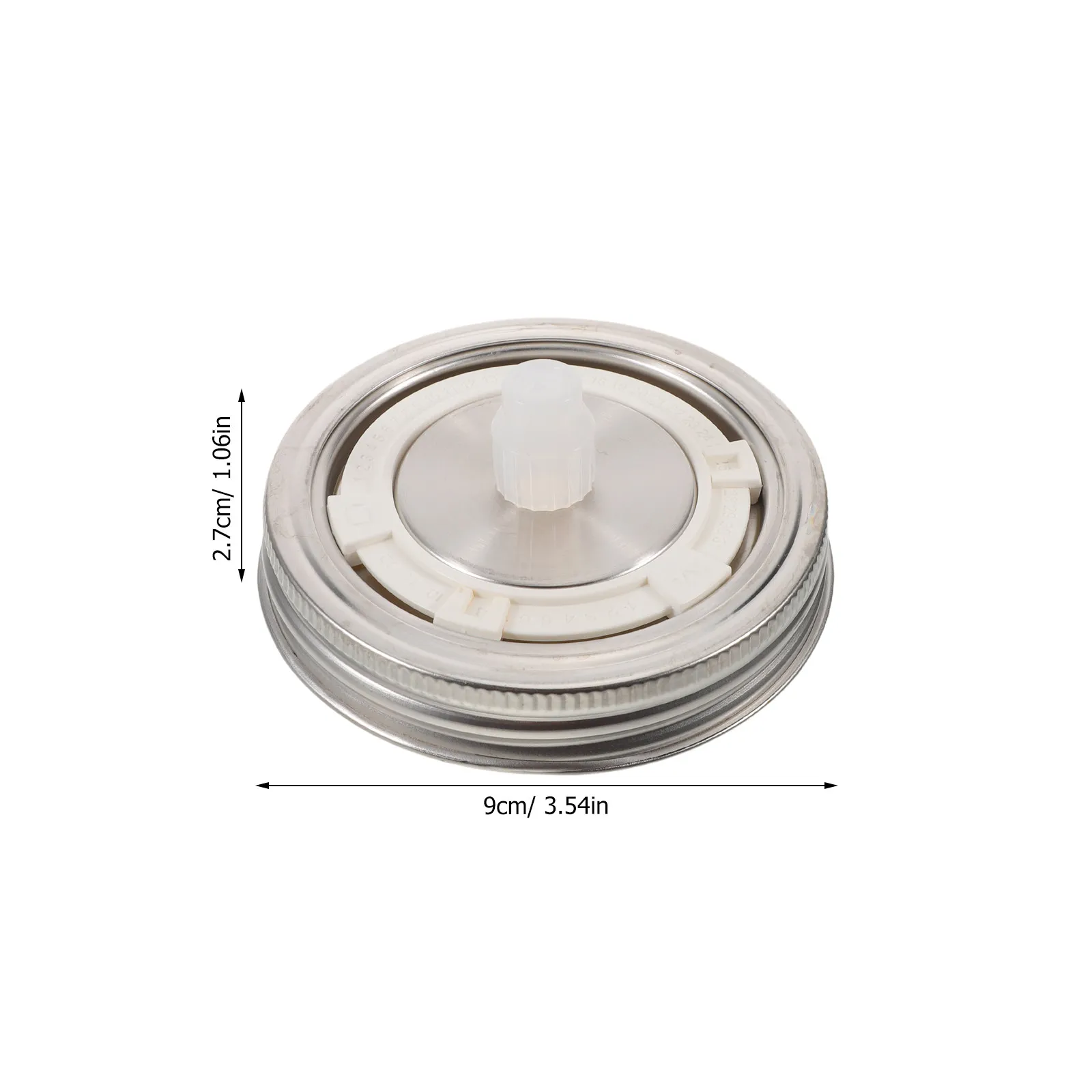 2Pcs Airlock Fermentation Lids Stainless Steel Wide Mouth Mason Jar Caps Leakproof for Pickle Ferment Home Fermenting Supplies - view 2