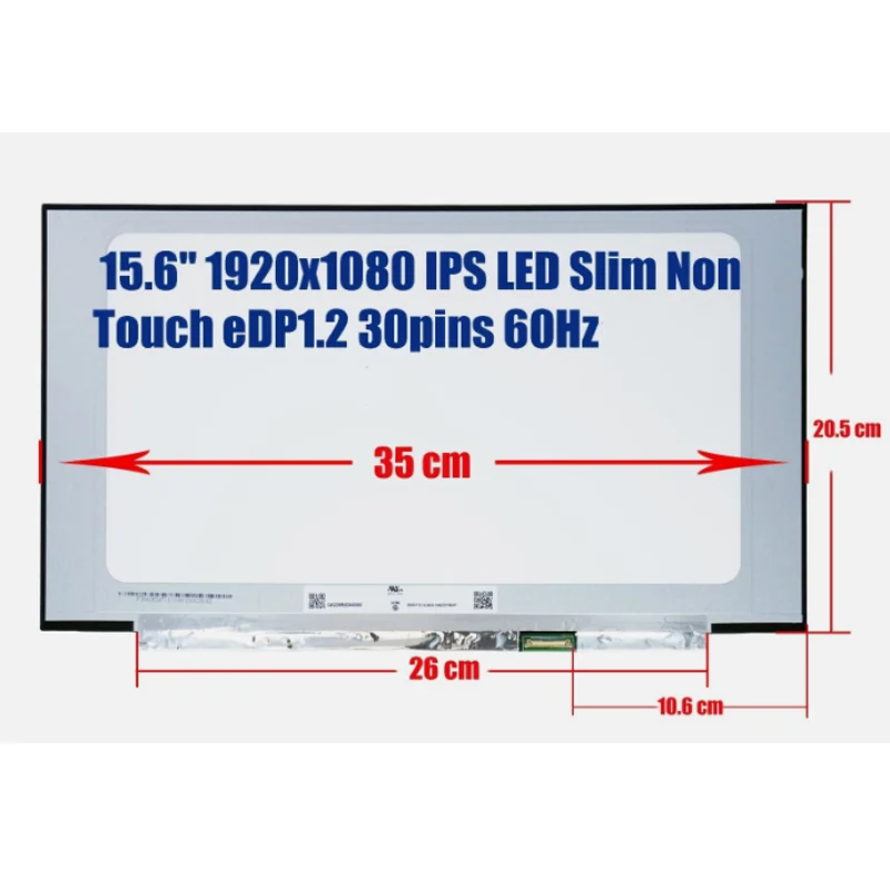 

L62781-001 For HP 850 G6 Non-Touch Screen 15.6'' FHD AG LED UWVA 250 fHDC slim NWBZ 1920x1080 30pins 60Hz Lcd Screen
