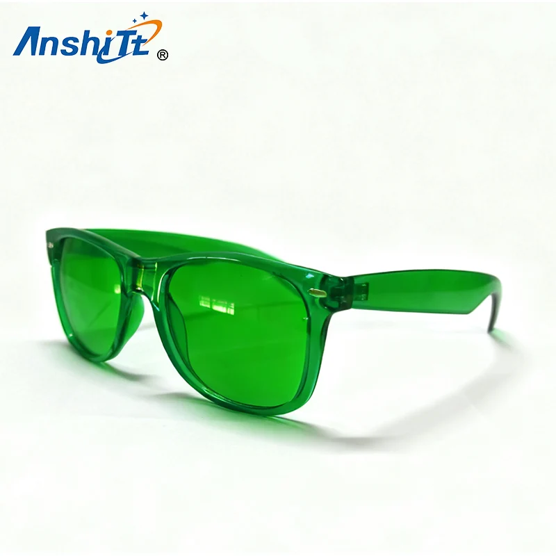 

10pcs Green Color Therapy Glasses Chakra Glasses Chromotherapy Glasses Light Therapy Sunglasses UV400 Colour Fashion Sunglasses