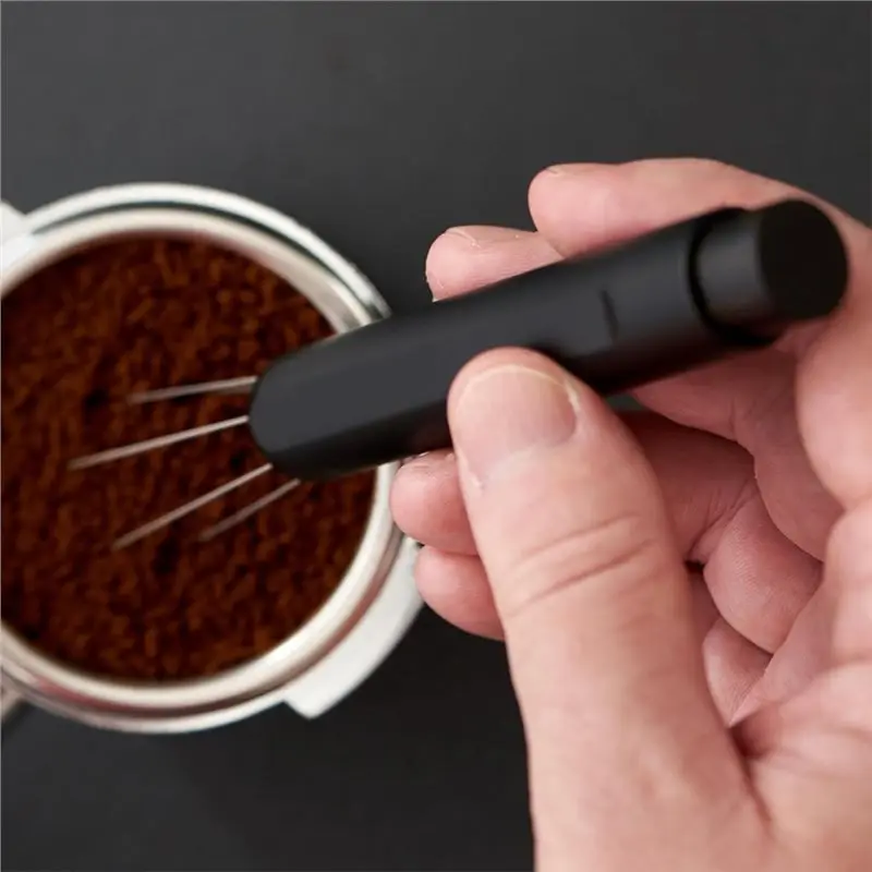 CKFAM-Retractable Needle Stirrer For Espresso Distribution Tool- For Barista-Grade Brewing Machine Parts& Accessories