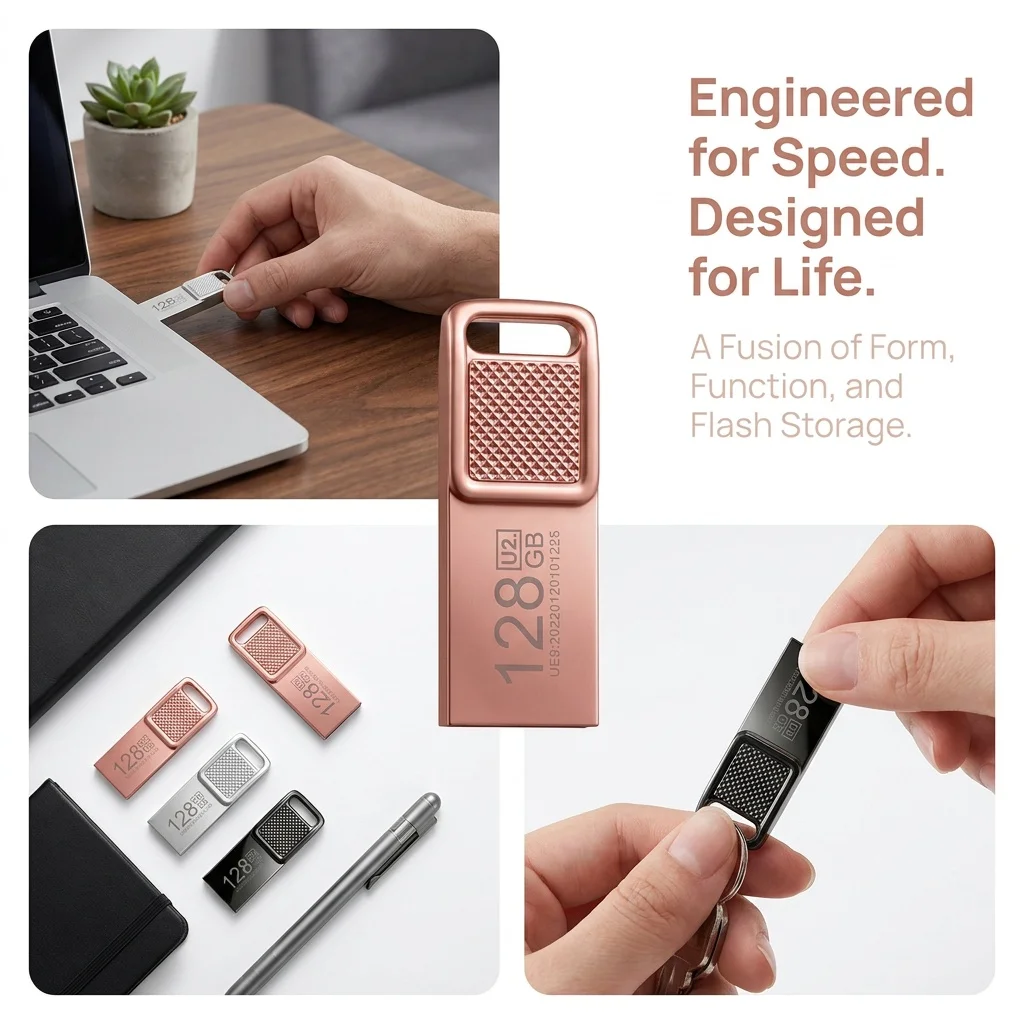 Metal USB Flash Drive, Mobile Phone, Computer, Universal USB Flash Drive, High-speed, Large-capacity  USB 2.0