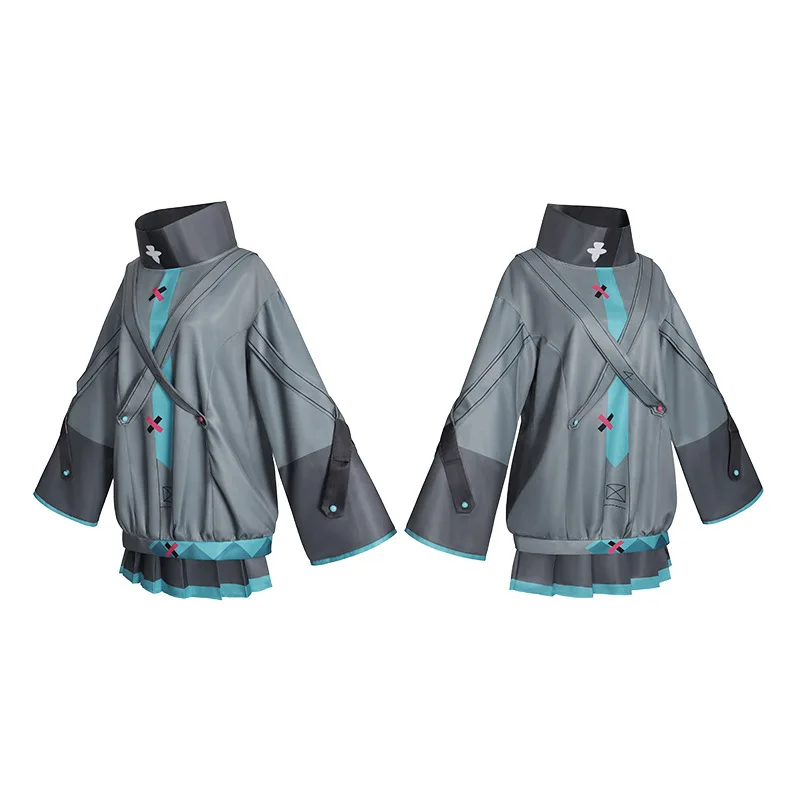 Anime Miku Film Cosplay Anime Projekt Sekai Bunte Bühne Traurige Miku Cosplay Hoodies Halloween Party für Frauen Cosplay Kostüm