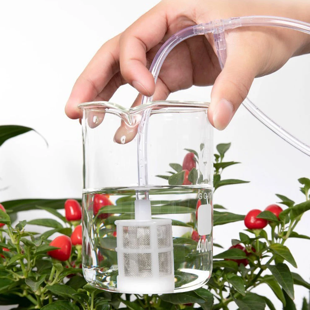 Solar Charging Dual Pump Watering Device with Voice Alerts for Balcony Plants Timed Irrigation and Memory Settings