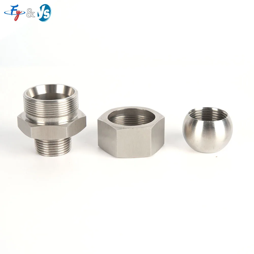 Stainless Steel Adjustable Swivel Ball Joint Nozzle, Universal Metal Ball Nozzle Accessories, Threaded Spherical Nozzle Adapter