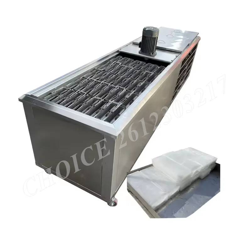 500kg/Day Ice Block Making Machine Industrial Stainless Steel Ice Block Machine Tunnel Cooling Ice Maker