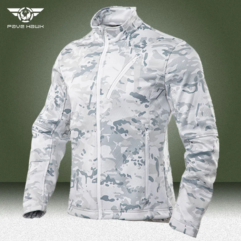 

Winter Fleece Tactical Jackets Men Military Shark Skin Soft Shell Cargo Windbreakers Outdoor Windproof Waterproof Bomber Coats