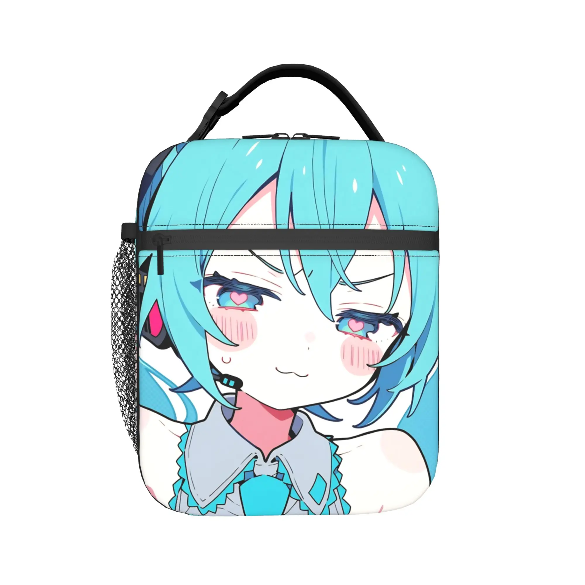 

Термоизолированная сумка для обеда Hatsune Miku Vocaloid Anime для работы, портативная сумка для еды, термоконтейнер для еды