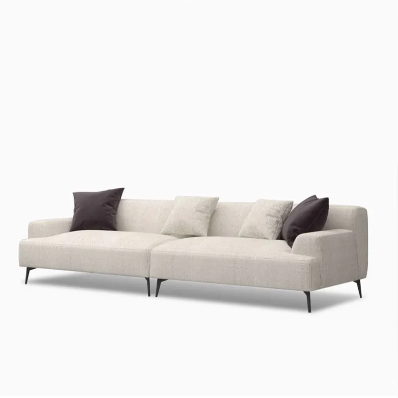 

Premium rice white gray white belt concubine seat fabric sofa surprise wind