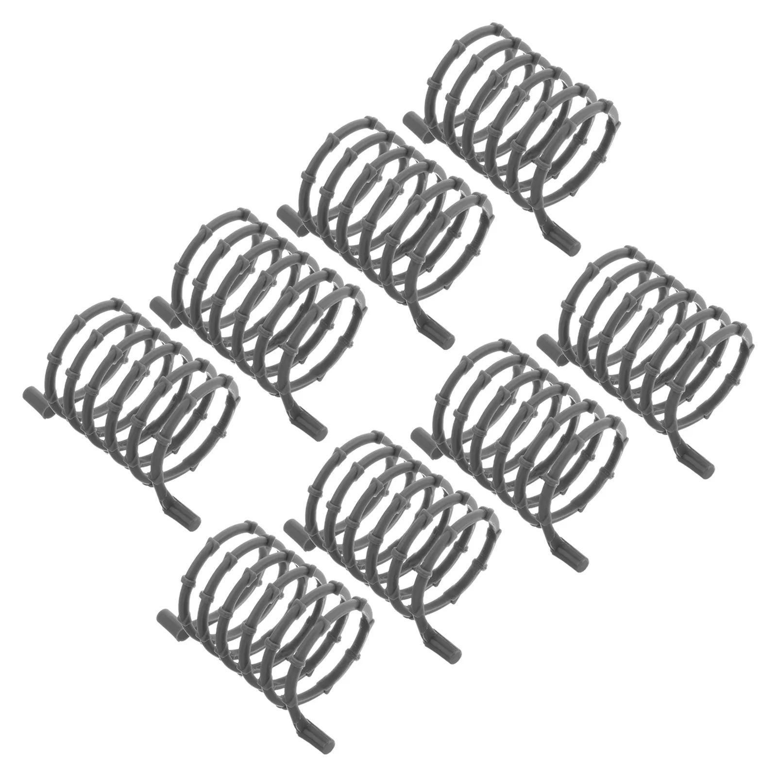 20Pcs Barbed Wire Coil Miniature Fence Set Plastic Simulation Barrier for Military Diorama Trench Scene Farmyard Corral Fairy