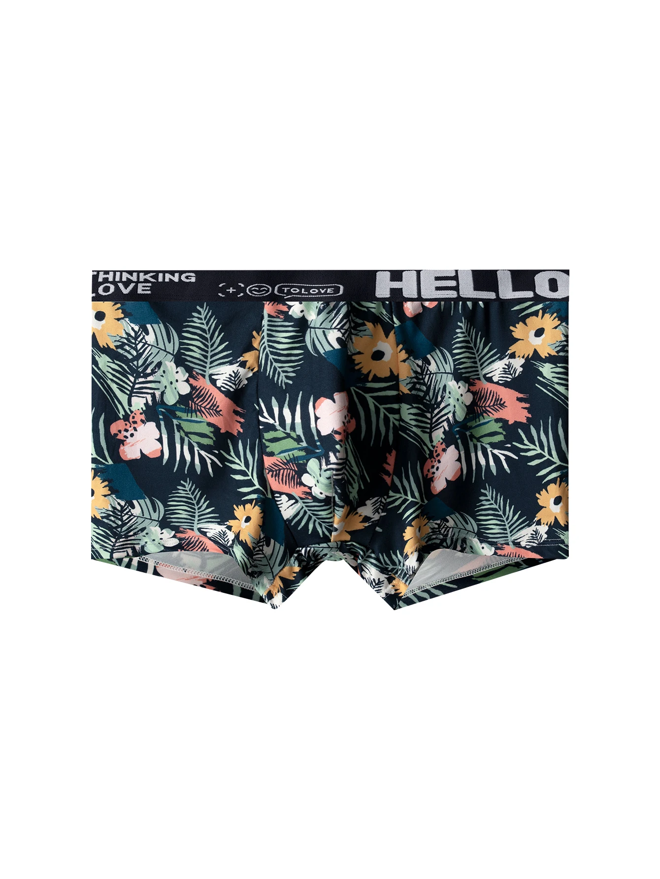 Men's Underwear Personalized Printed Trendy Comfortable Soft Breathable Boxer Briefs for Boys in Single Pack