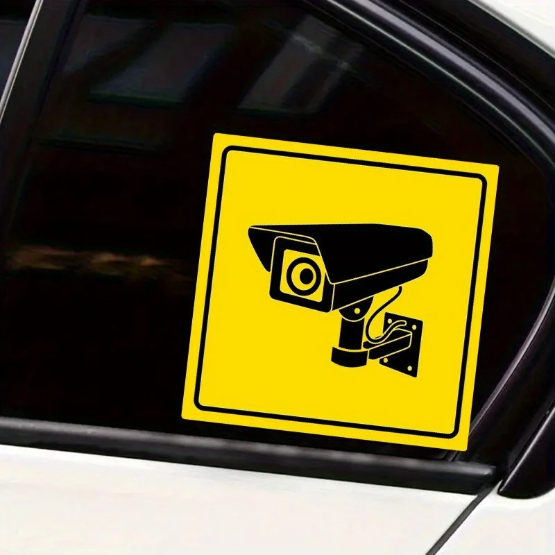 

Safety Camera Warning Sticker Waterproof Anti-scratch Vinyl Decal Motorcycle Fuel Tank Scooter Car Window Bumper DIY Decor