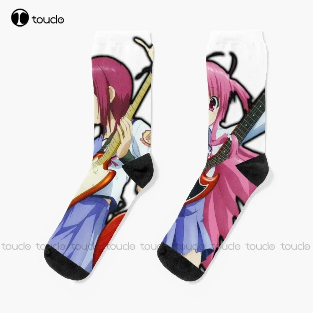 

Iwasawa & Yui - Angel Beats! Носки, женские черные забавные носки, персонализированные носки унисекс для взрослых и подростков, молодежные носки, рождественский подарок