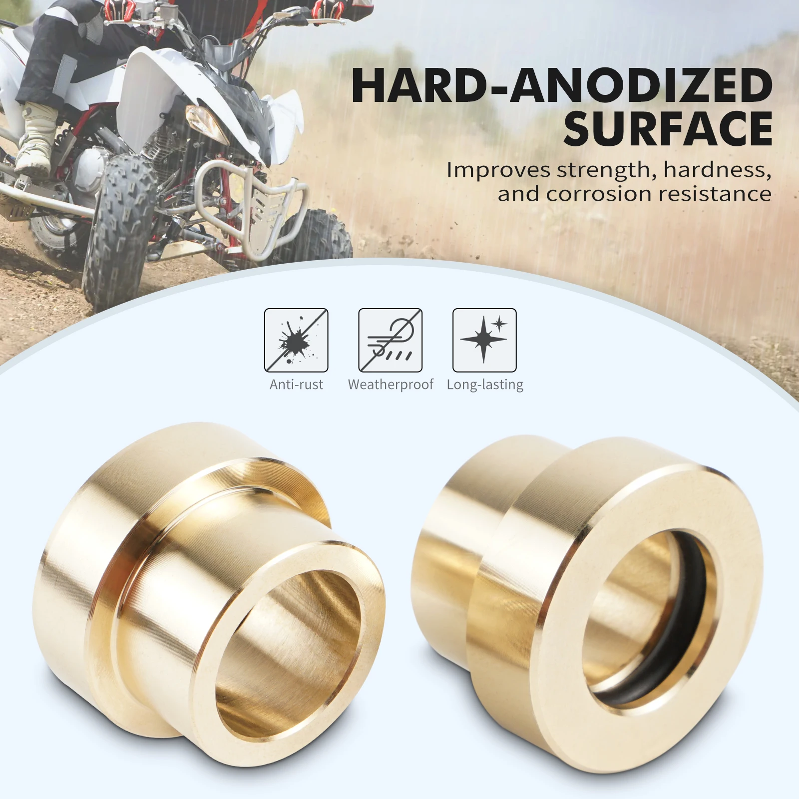 NICECNC ATV Steering Stem Shaft Bushing For Yamaha Blaster 200 YFS200 Raptor 250 GRIZZLY 125 BADGER 80 BIG BEAR 250 MOTO-4 CHAMP