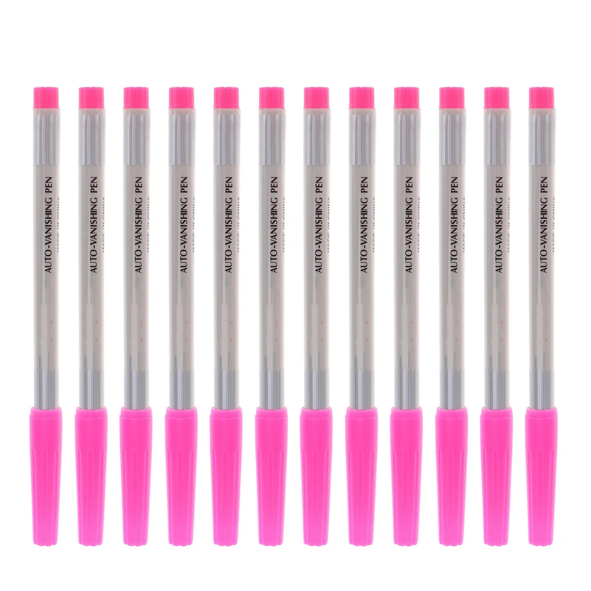 

12pcs Water Soluble Ink Pen Auto Vanishing Fabric Marker For Sewing Quilting Disappearing Ink Tool Air Erasable